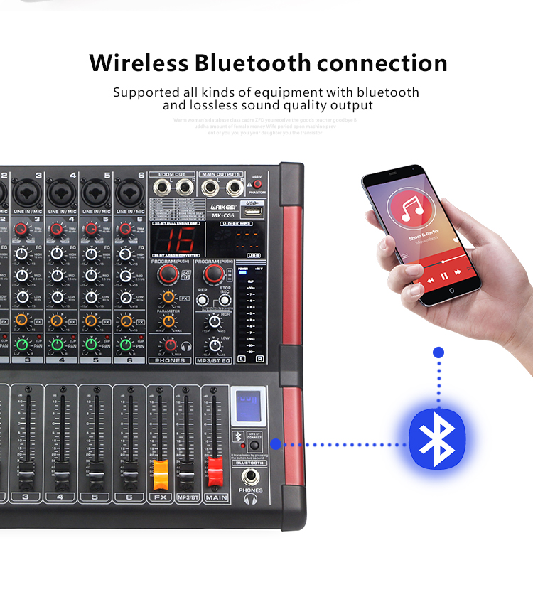 Consola digital mezcladora de audio profesional con 16DSP