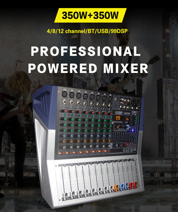 Высококачественный 8-канальный DJ-микшерный пульт с 99 DSP Sound Mixing Console