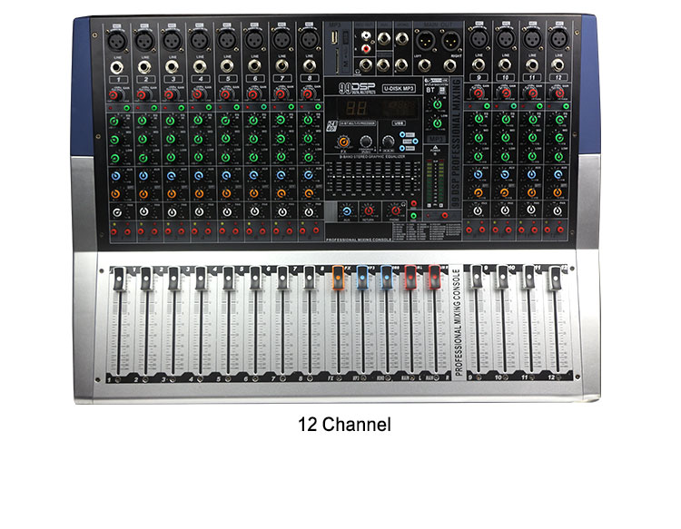 Высококачественный 8-канальный DJ-микшерный пульт с 99 DSP Sound Mixing Console
