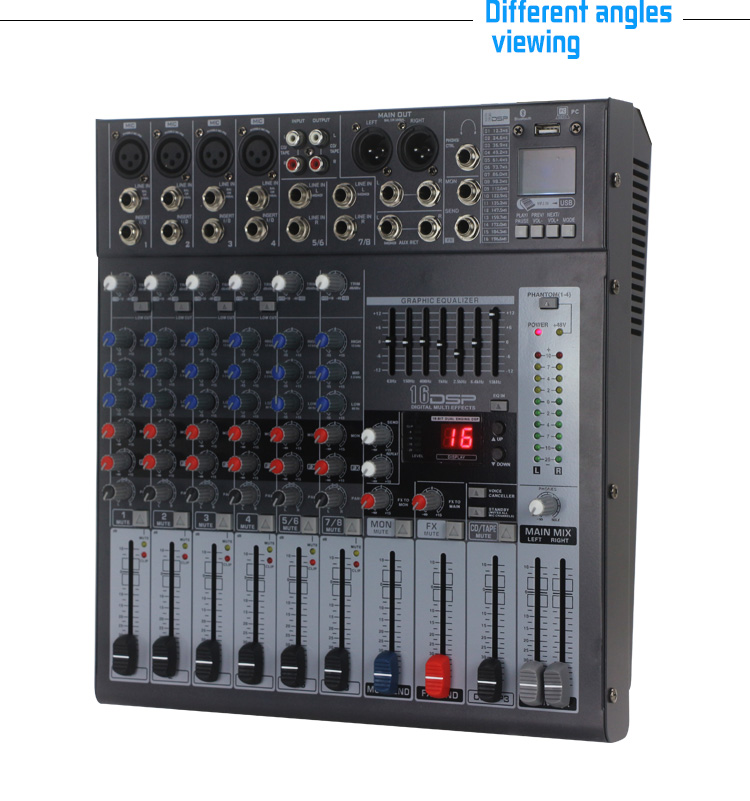 LAIKESI AUDIO dj mixer مع مشغل mp3 usb dj وخلاط الموسيقى