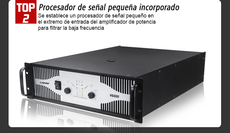 Amplificador de Poder Profesional AMX V5000 Alta Potencia