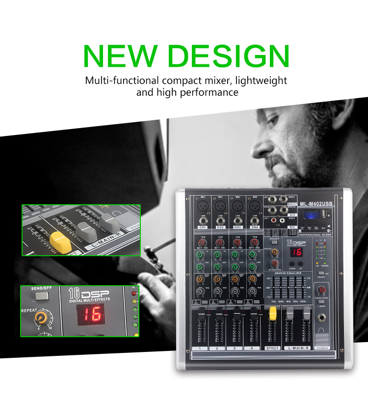 2018 LAIKESI AUDIO Mini Mixer Audio Mini Mixer Audio Mixer مع MP3