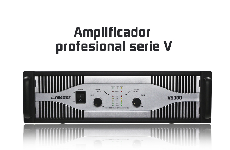 Amplificador de Poder Profesional AMX V5000 Alta Potencia