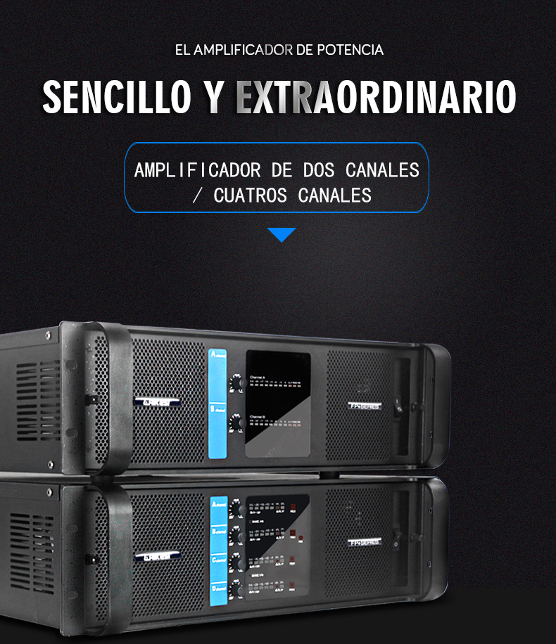 Amplificador de Potencia Audio Profesional FP Serie ALTA CALIDAD