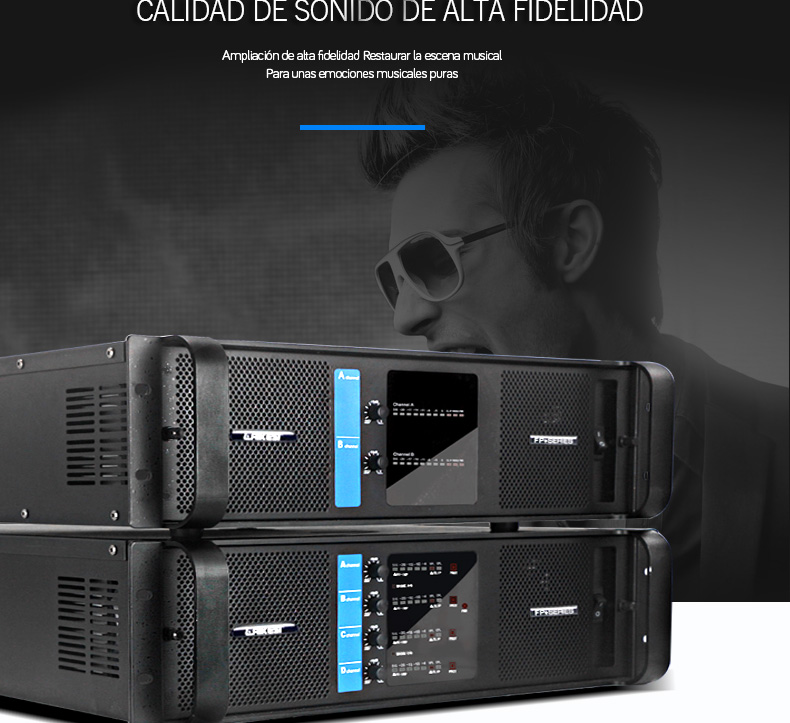 Amplificador de Potencia Audio Profesional FP Serie ALTA CALIDAD