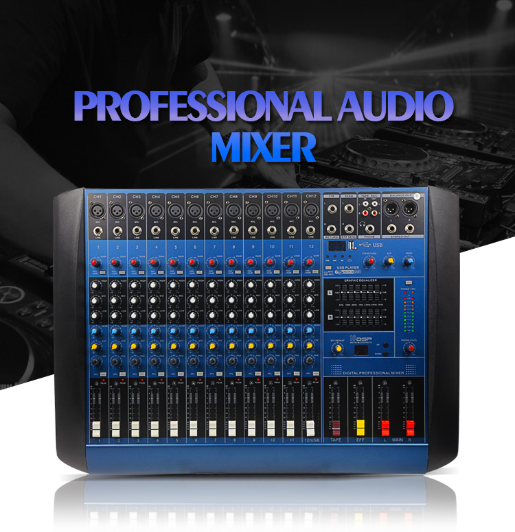 Precios del mezclador de audio de sonido del mezclador profesional LAIKESI