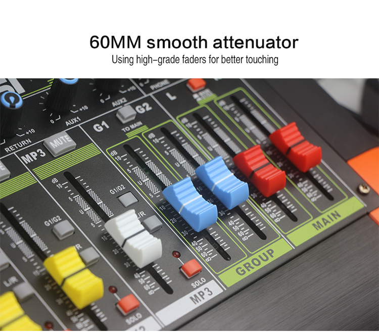 Mezclador de eco digital profesional con mezclador de audio 256dsp