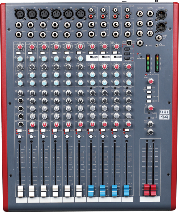 Mezclador de sonido profesional mezclador de audio de 14 canales para equipos de sistemas de música dj